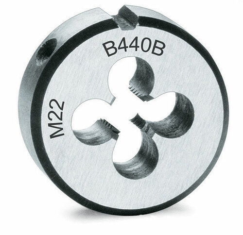 Narzynka okrągła, model 440b, stal chromowa, gwint metryczny m22x2,5mm 1