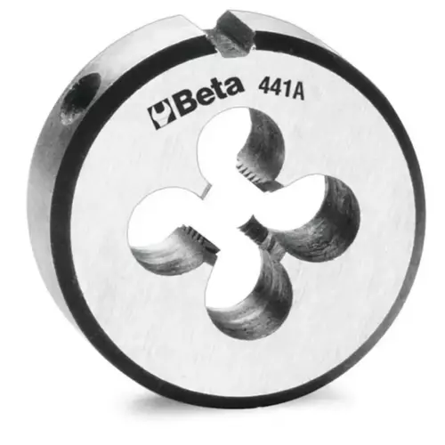 Narzynka okrągła, model 441A, stal chromowa, gwint metryczny drobnozwojny M12x1mm 1