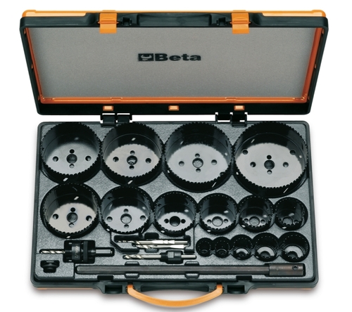Zestaw 15 pił otworowych 19-114mm z 6 akcesoriami Beta 450/C21 1