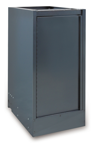 Podpora blatu środkowa podwójna  rsc55, z blachy stalowej, lakierowana, z uchylnymi drzwiami, model 5500/c55b/gds, szara... 1