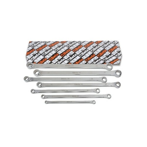 Komplet kluczy oczkowych dwustronnych prostych, długich  88, 8-24mm, 7 sztuk, w kartonie, model 88/s7 1