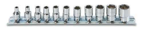 Komplet nasadek 900as, 3/16-9/16, 11 sztuk, na szynie metalowej, model 900as/sb11 1