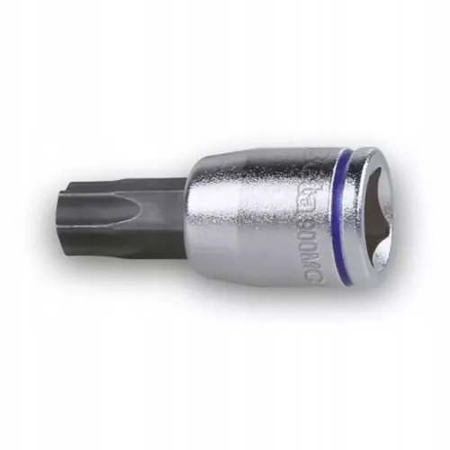 Nasadka z końcówką wkrętakową profil TORX, gniazdo 1/4" , chromowane - końcówki czernione, rozmiar oznaczony kolorem, model 900MC TX15 1