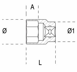 Nasadka dwunastokątna z gniazdem 3/8, model 910b, 14mm 1