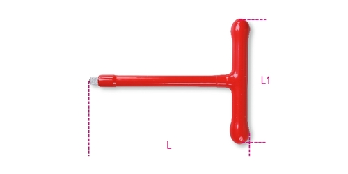Pokrętło typu t 3/8   w izolacji do 1000v, model 910mq/t. 1