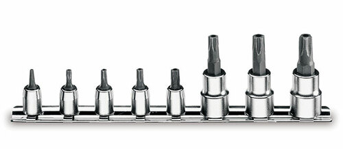 Komplet nasadek 900pt i 910pt, p10t15-pt50, 8 sztuk, na szynie metalowej, model 910pt/sb8 1