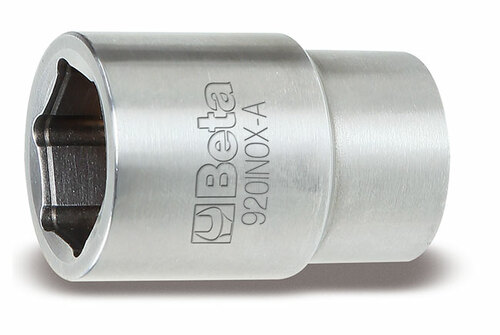 Nasadki sześciokątne 1/2  , wykonane ze stali nierdzewnej aisi 420, model 920inox-a/18 1