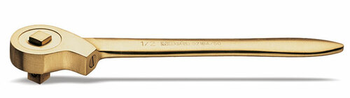 Pokrętło z mechanizmem zapadkowym z przepychanym zabierakiem 1/2 nieiskrzące, model 921ba/50, 250mm 1