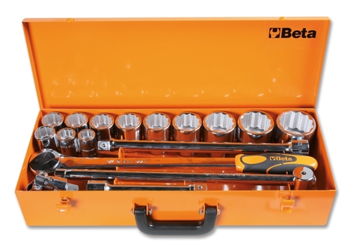 Zestaw nasadek 928/b z akcesoriami, 22-55mm, 17 elementów, w pudełku metalowym, model 928a/c12 1