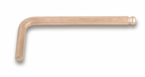 Klucz trzpieniowy kątowy sześciokątny z kulistą końcówką, nieiskrzący, model 96ba/bp, 2,5mm 1
