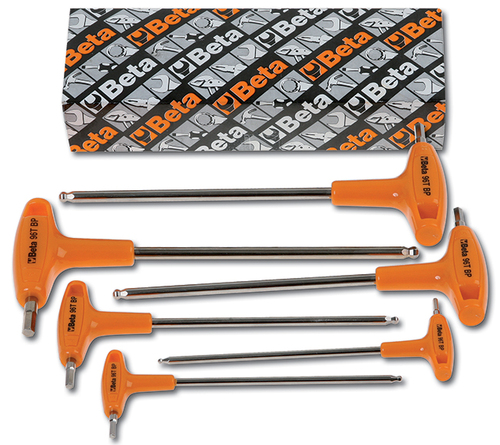 Komplet kluczy trzpieniowych kątowych sześciokątnych 96tbp, 2,5-8mm, 6 sztuk, w kartonie, model 96tbp/s6 1
