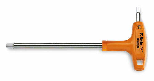 Klucz trzpieniowy kątowy sześciokątny z rękojeścią, stal inox aisi 420, model 96tinox/as, 3/32 1