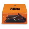 Komplet kluczy trzpieniowych kątowych profil tamper resistant torx 97rtx, t9 - t40, 8 sztuk, w pokrowcu, model 1