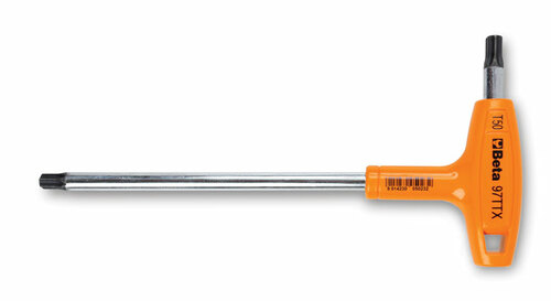 Klucz trzpieniowy kątowy profil torx z rękojeścią, model 97ttx, t50 1