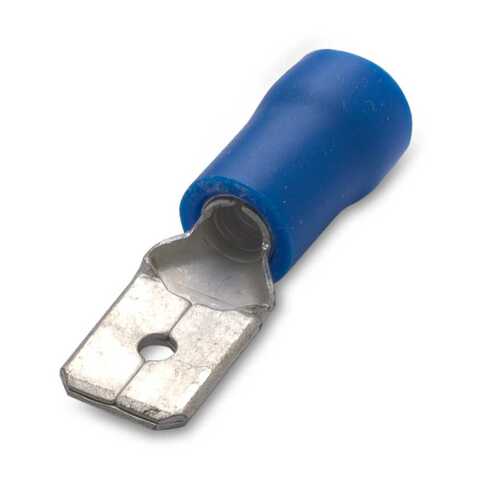 Wsuwka izolowana z antywibracyjną tulejką miedzianą, 2.5-6.3/0.8, pvc, zakres 1.5-2.5 mm2, niebieska, opakowanie 100 sztuk... 1