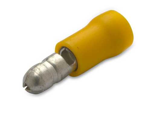 Wtyk izolowany z antywibracyjną tulejką miedzianą, 6/5, pvc, zakres 4-6 mm2, żółty, opakowanie 50 sztuk model bm00330 1