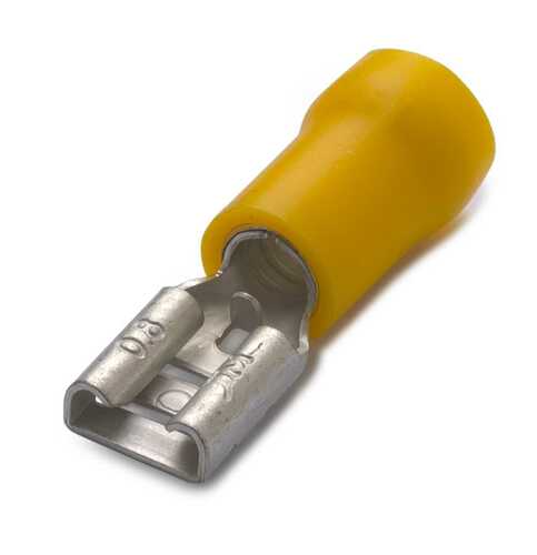 Nasuwka izolowana z antywibracyjną tulejką miedzianą, 6-9.8/1,1, pvc, zakres 4-6 mm2, żółta, opakowanie 50 sztuk model... 1
