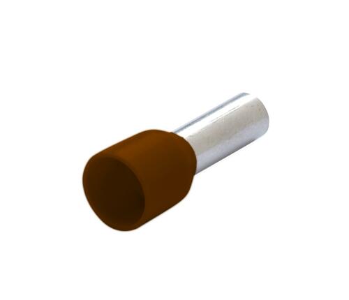 Końcówka tulejkowa izolowana, 25/16, 25 mm2, brązowa, opakowanie 100 sztuk model bm00516 1