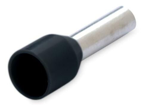 Końcówka tulejkowa izolowana, 1.5/18, 1.5 mm2, czarna, kolor din 46228/4, opakowanie 250 sztuk model bm00605 1