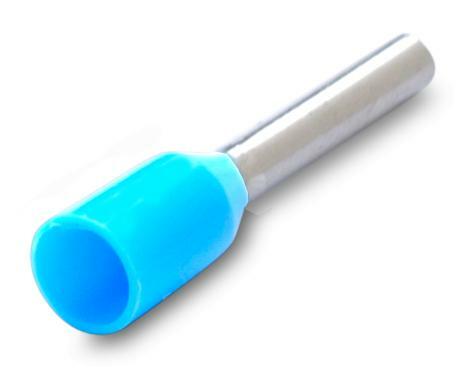 Końcówka tulejkowa izolowana, 0.75/8, 0.75 mm2, jasno niebieska, opakowanie 500 sztuk model bm00702 1