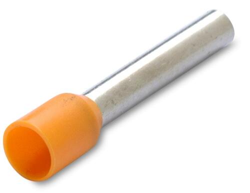 Końcówka tulejkowa izolowana, 4/18, 4 mm2, pomarańczowa, opakowanie 100 sztuk model bm00709 1