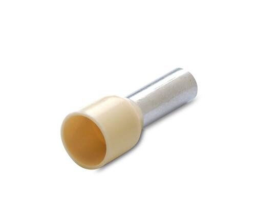 Końcówka tulejkowa izolowana, 16/18, 16 mm2, kość słoniowa, opakowanie 50 sztuk model bm00715 1