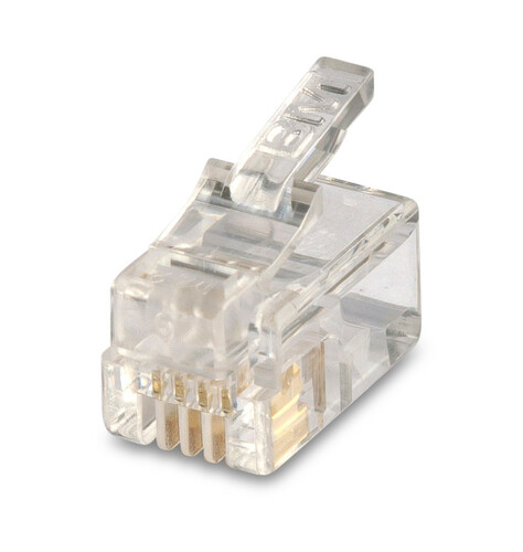Wtyczka rj11/rj14, 6p-4c, opakowanie 100 sztuk model bm01065 1