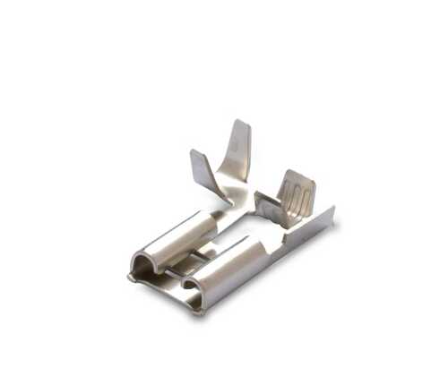 Nasuwka nieizolowana kątowa 90deg mosiądz cynowana, 1-6.3/0.8, zakres 0.5-1 mm2, opakowanie rolka 5500 sztuk model bm02196 1