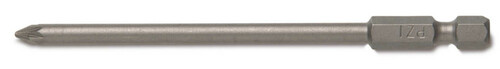 Końcówka wkrętakowa długa, profil pozidriv pz1, zabierak 1/4, długość 100 mm model bm11406 1