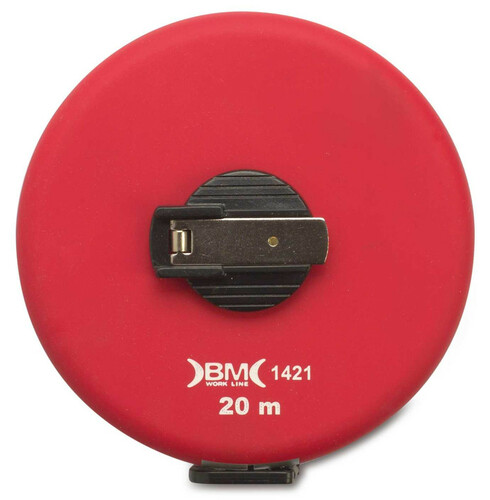 Przymiar zwijany, taśma z włókna szklanego, obudowa plastikowa abs, 20m model bm1421 1