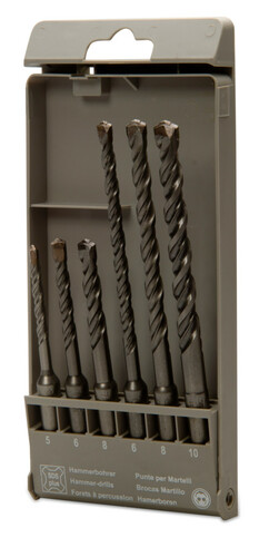 Komplet wierteł do betonu SDS-Plus 6 sztuk 5-6x110 mm 6-12x160 mm Beta BM1929 1