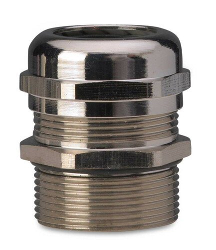 Dławik mosiężny niklowany ip68 z długim gwintem, gwint pg13,5, zakres przewodów śr6-12 mm, opakowanie 25 sztuk model... 1