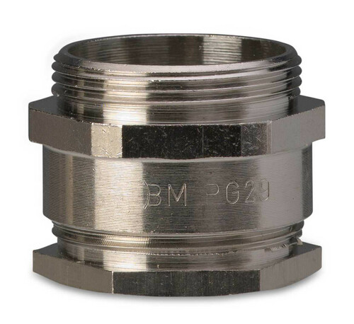 Dławik mosiężny niklowany ip54, gwint pg42, zakres przewodów śr39-41 mm, opakowanie 5 sztuk model bm2604 1