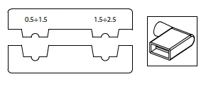 Szczypce do zaciskania konektorów kątowych izolowanych, 0,5-2,5 mm2 model bm532 1