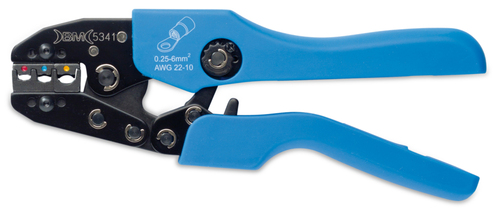 Szczypce do zaciskania końcówek kablowych, izolowanych 0.25-6mm2 ( awg 22-10) , 225mm, zwiększona siła docisku model bm5341 1