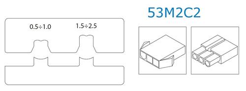 Matryce do końcówek typu m620, 0.5-2.5 mm2, do 53p000 1