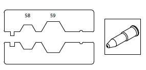 Szczypce do zaciskania końcówek kablowych na kablach koncentrycznych, rg58, rg59 model bm543 1