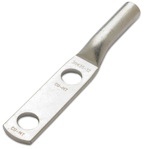 Końcówka kablowa oczkowa cu, cynowana, nieizolowana, 300/2x14, z dwoma otworami, 2xśr14 mm, rm/sm 300 mm2, sn, 30 kv... 1