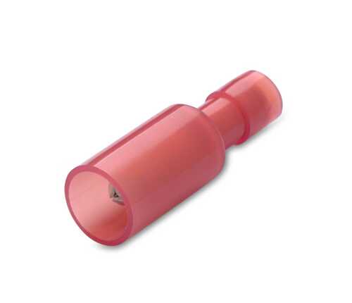 Wtyk całkowicie izolowany z antywibracyjną tulejką miedzianą, 1,5/4, nylon 105degc, zakres 0,5-1,5 mm2, czerwony, opakowanie... 1