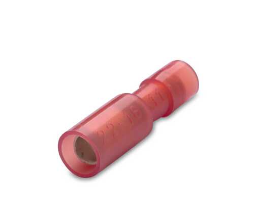 Gniazdo całkowicie izolowane z antywibracyjną tulejką miedzianą, 1,5/4, nylon 105degc, zakres 0,25-1,5 mm2, czerwona... 1