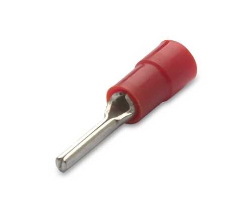 Końcówka igiełkowa izolowana, 1,5/12, nylon 105degc, zakres 0,25-1,5 mm2, czerwona, opakowanie 100 sztuk model bm80150 1