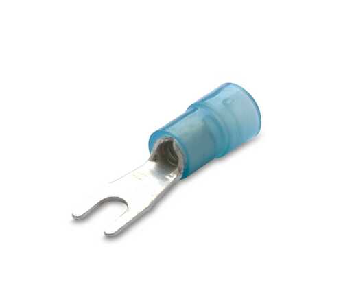 Końcówka kablowa izolowana widełkowa, 2,5/3,5, nylon 105degc, zakres 1,5-2,5 mm2, opakowanie 100 sztuk model bm80214 1