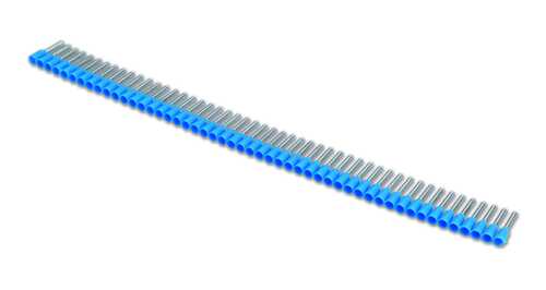 Końcówka tulejkowa izolowana w postaci pasków, 2,5/8, 2,5 mm2, szara, taśma 500 sztuk, opakowanie 2500 sztuk model bm90706 1