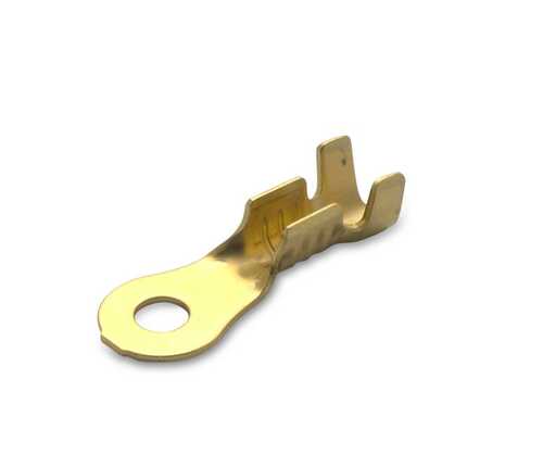 Końcówka oczkowa mosiądz nieizolowana, 1/4, zakres 0,5-1 mm2, śr4, opakowanie 200 sztuk model bm91104 1