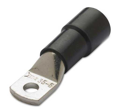 Końcówka kablowa oczkowa rurowa miedziana cynowana izolowana, 120/8, 120 mm2,  śr8, nylon, do wyłączników kompaktowych... 1