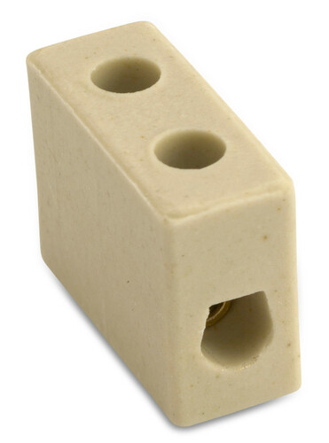 Kostka łączeniowa ceramiczna, 1p, biała, steatyt, 4 mm2, 450v, opakowanie 117 sztuk model bm9516 1