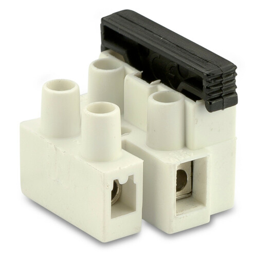 Listwa zaciskowa z bezpiecznikiem, 2p, 2,5 m2, 450v, pa6.6, opakowanie 100 sztuk model bm972 1