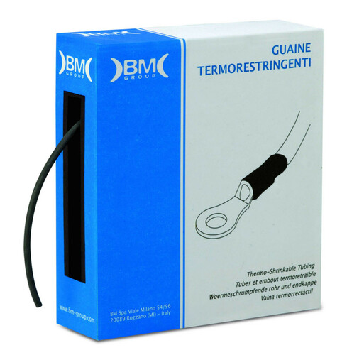 Rurka termokurczliwa, 25,4/12,5, czarna, 2:1, pudełko 3,5 m model bmgbs254mne 1