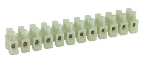 Listwa zaciskowa śrubowa, 12p, 10 mm2, polamid, kolor naturalny, opakowanie 10 sztuk model bmm095 1