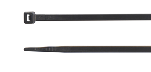 Opaska zaciskowa kablowa, 370x7,6 mm, poliamidowa, pa 6.6, kolor czarny, opakowanie 100 sztuk, model bmn3776 1
